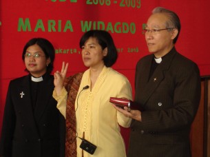 Past Director; Dr Maria (Director of PRY) – swearing in ceremony, 2008